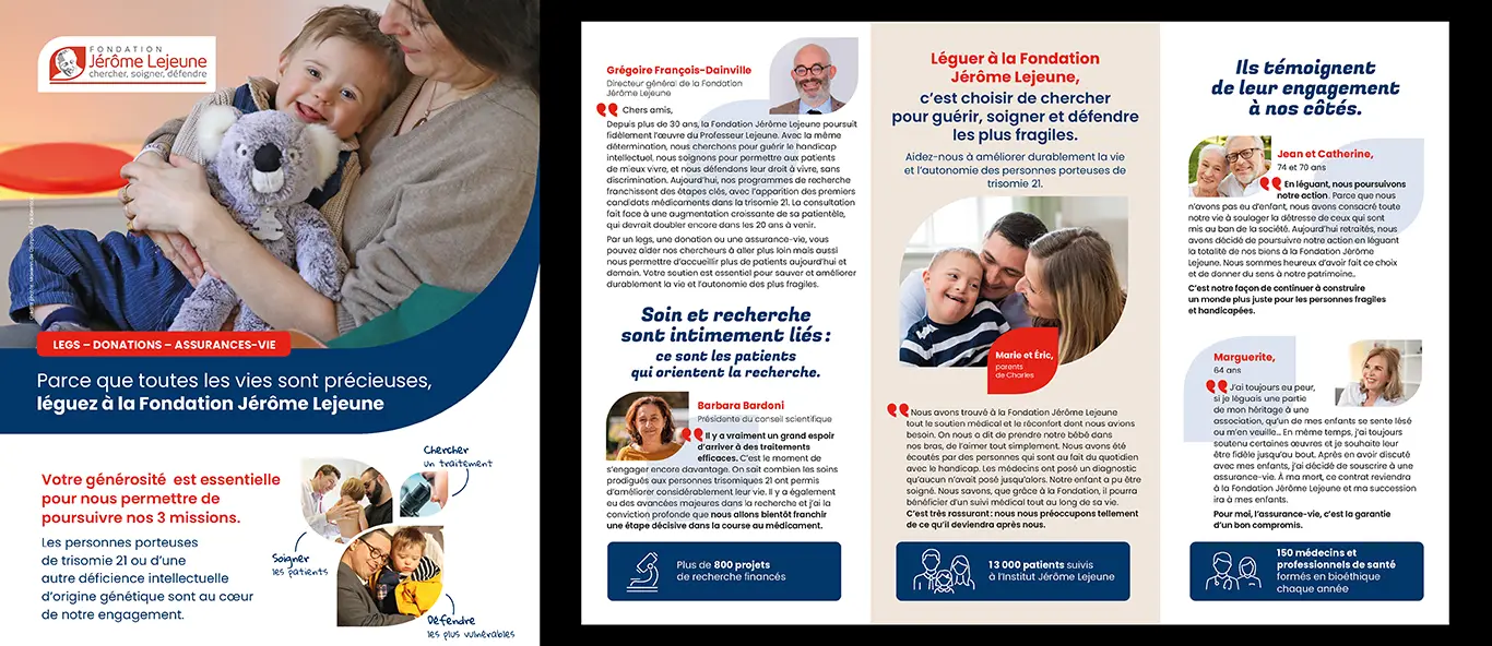 Campagne Libéralités Fondation Jérôme Lejeune